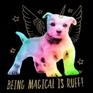 Justice For Girls T-Shirt Puppy Dog Top Tee Shirt